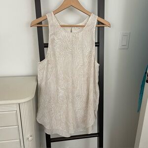 Wilfred Cream Tank Top. Beautiful and in EUC. Silk and polyester. Size Large.